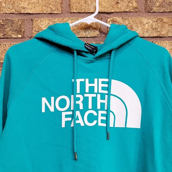 The North Face Women's Teal Hoodie Size Medium - Picture 5 of 10